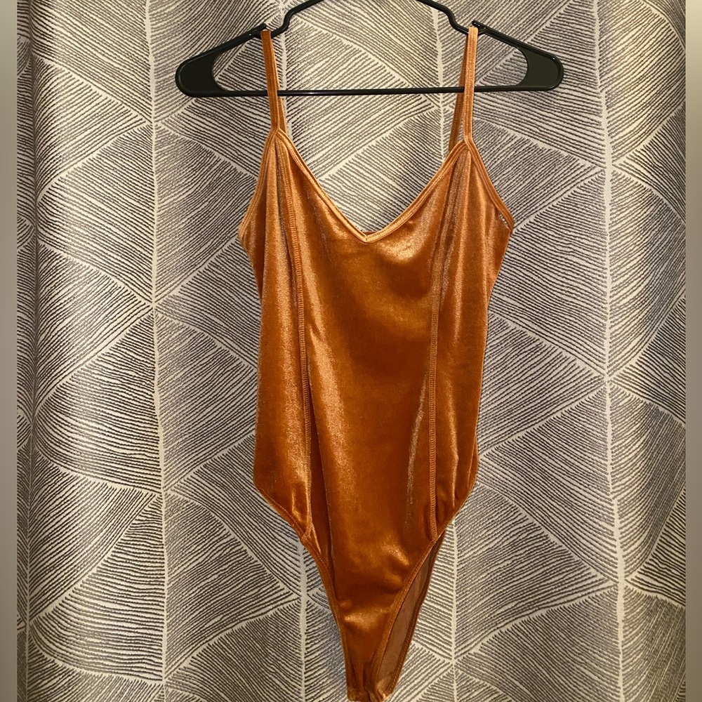 Forever 21 Velour Bodysuit
